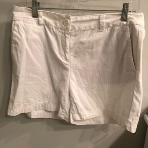 LOFT white shorts